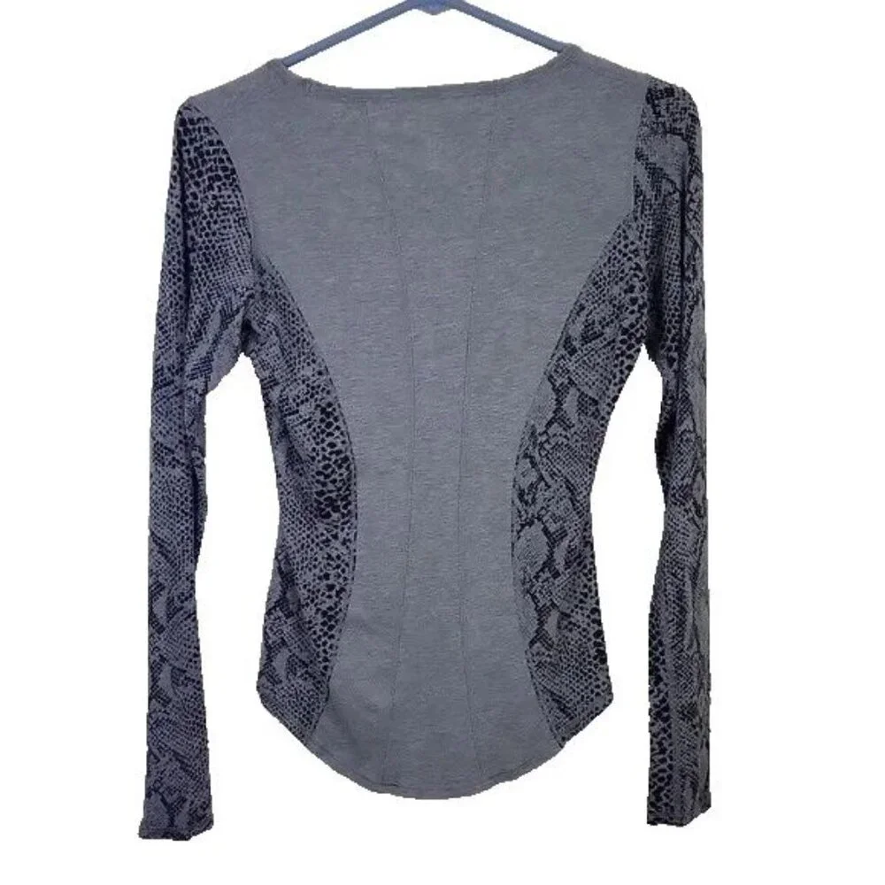 Lululemon Between The Lines Desert Snake Seamed Long Sleeve Tee